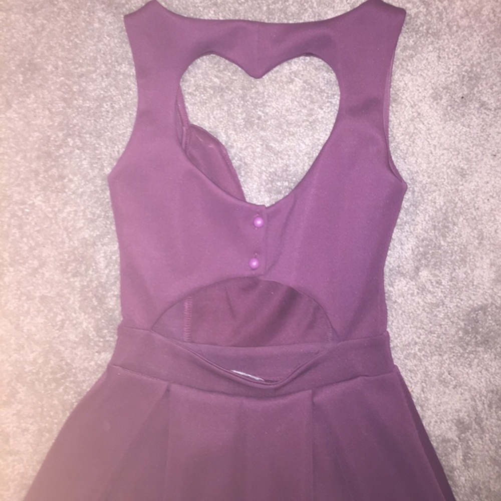 Purple short dress